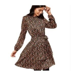 Loft Tiered Floral Dress